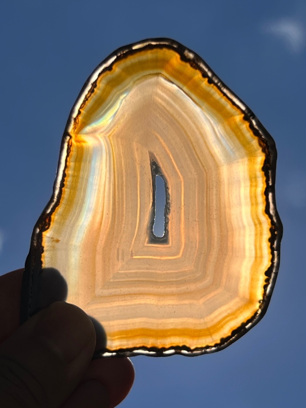 Agate (8) slab with stand | crystal